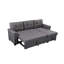 Canapé-lit modulaire réversible gris foncé Nathan-1665633537