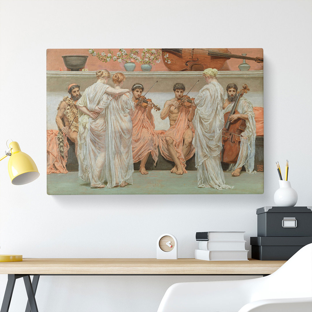 A Quartet by Lawrence Alma-Tadema - Wrapped Canvas