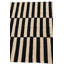 Tapis noir et blanc Ousley