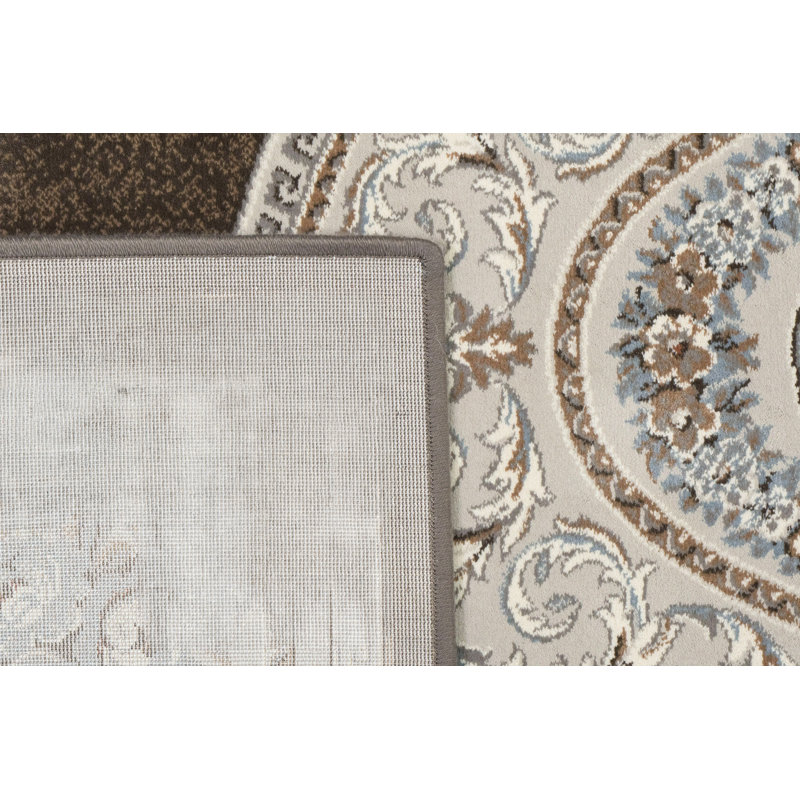 ANCIENT GARDEN 2.2X11 57226-3295 BROWN/CREAM, Runner 2'2" x 11'