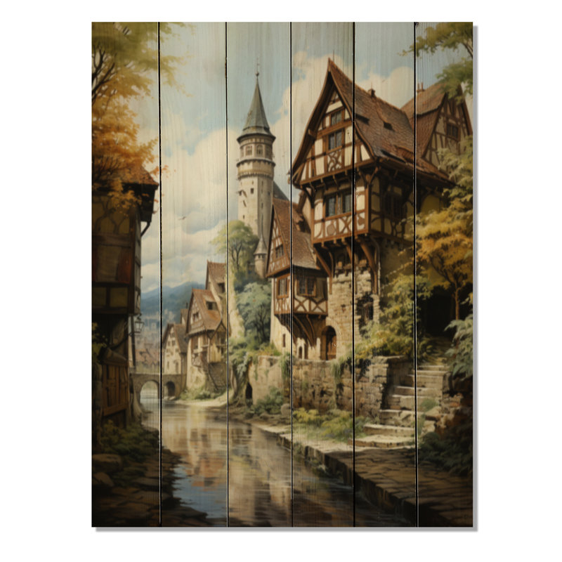 Allemagne, charme bavarois sur bois, H 20 po x l 10 po x P 0,78 po