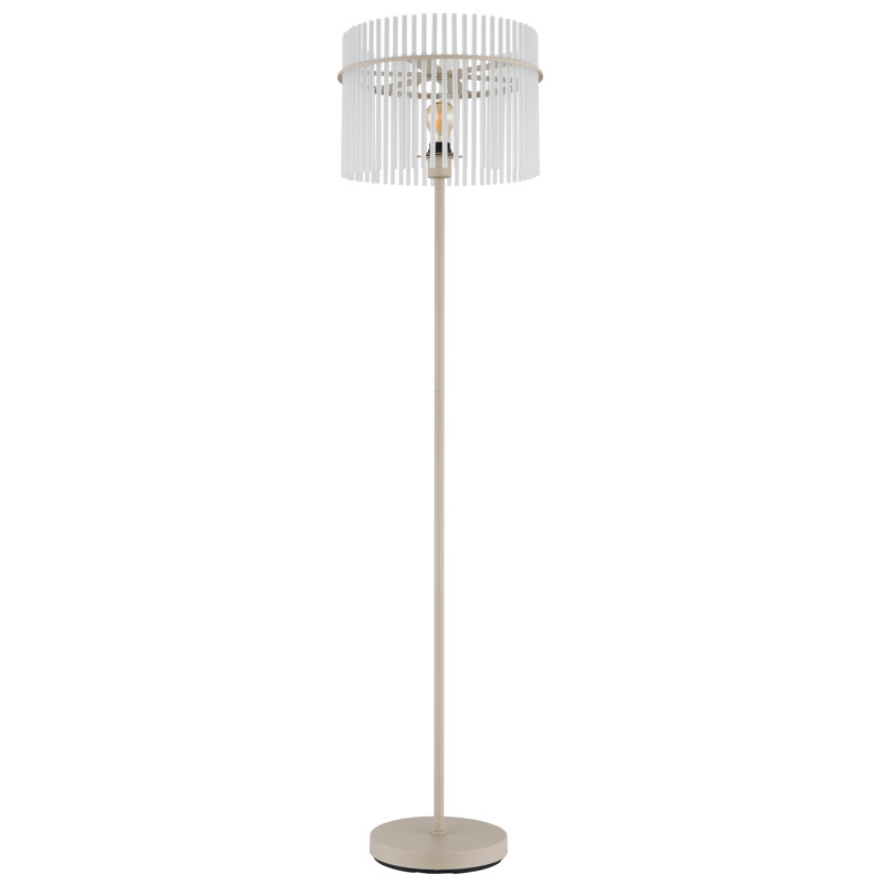 152cm Matte Novelty Floor Lamp, White, Beige