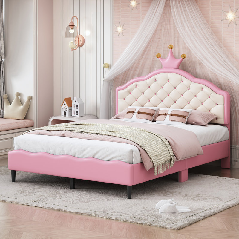 Rochford Vegan Leather Platform Bed, Full