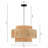 Frese 20" W 3-Light Rattan Drum Chandelier-1705822284