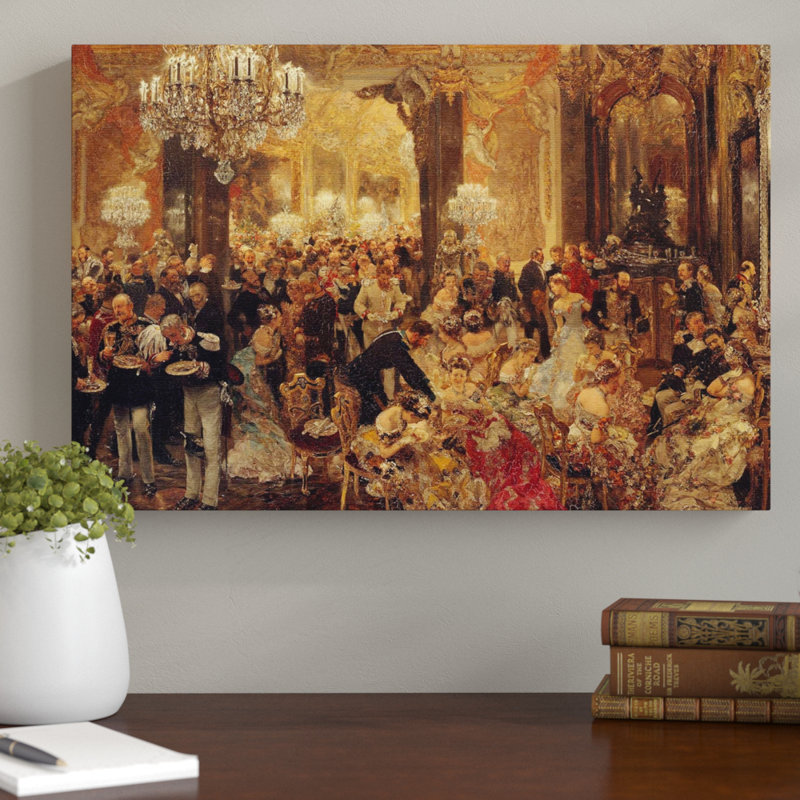 Adolph Menzel - Wrapped Canvas Painting, 70cm H x 100cm W