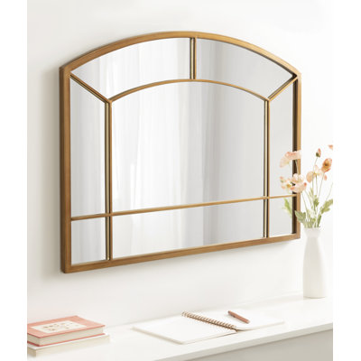 Arched Window Pane Wall Mirror