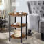 Table de bout ovale avec tablettes de rangement à 3 niveaux Jakwan-88677338