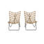 2 chaises d'extérieur - aspect brun, de (design