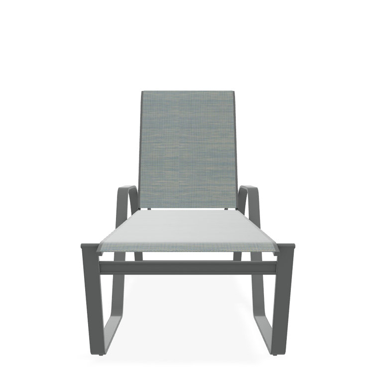 Holna Outdoor Rust-Resistant Metal Chaise Lounge