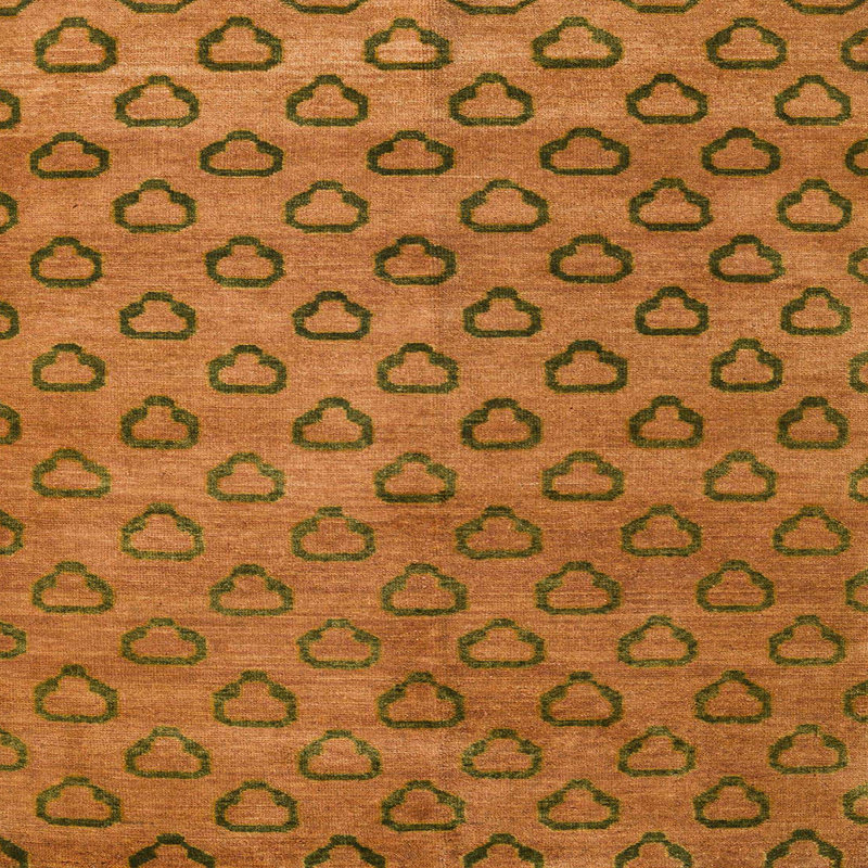 Tapis décoratif multicolore à motif abstrait, Carré 7 pi