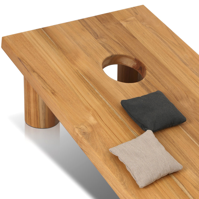 Outdoor Bag Toss Set-Aged Natural Teak