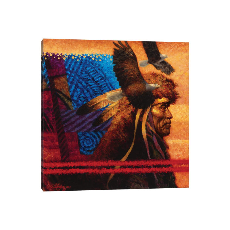 Tapestry 1 Piece Wrapped Canvas Wall Art, 30.48 cm H x 30.48 cm W