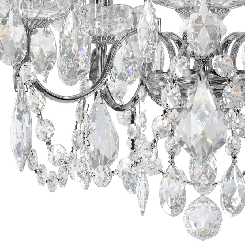 Century 5 - Light Chandelier, Polished Silver