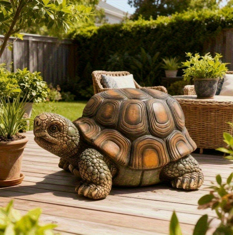 Turtle Stool Ophelia & Co. 18 inch garden turtle model stool, simulated animal ...