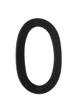 2 po Numéro de maison Beslagsboden, Acier inoxydable noir, 0