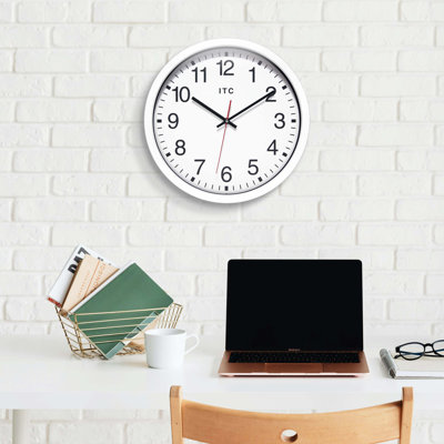 Horloge murale 14 po ITC Obsidian