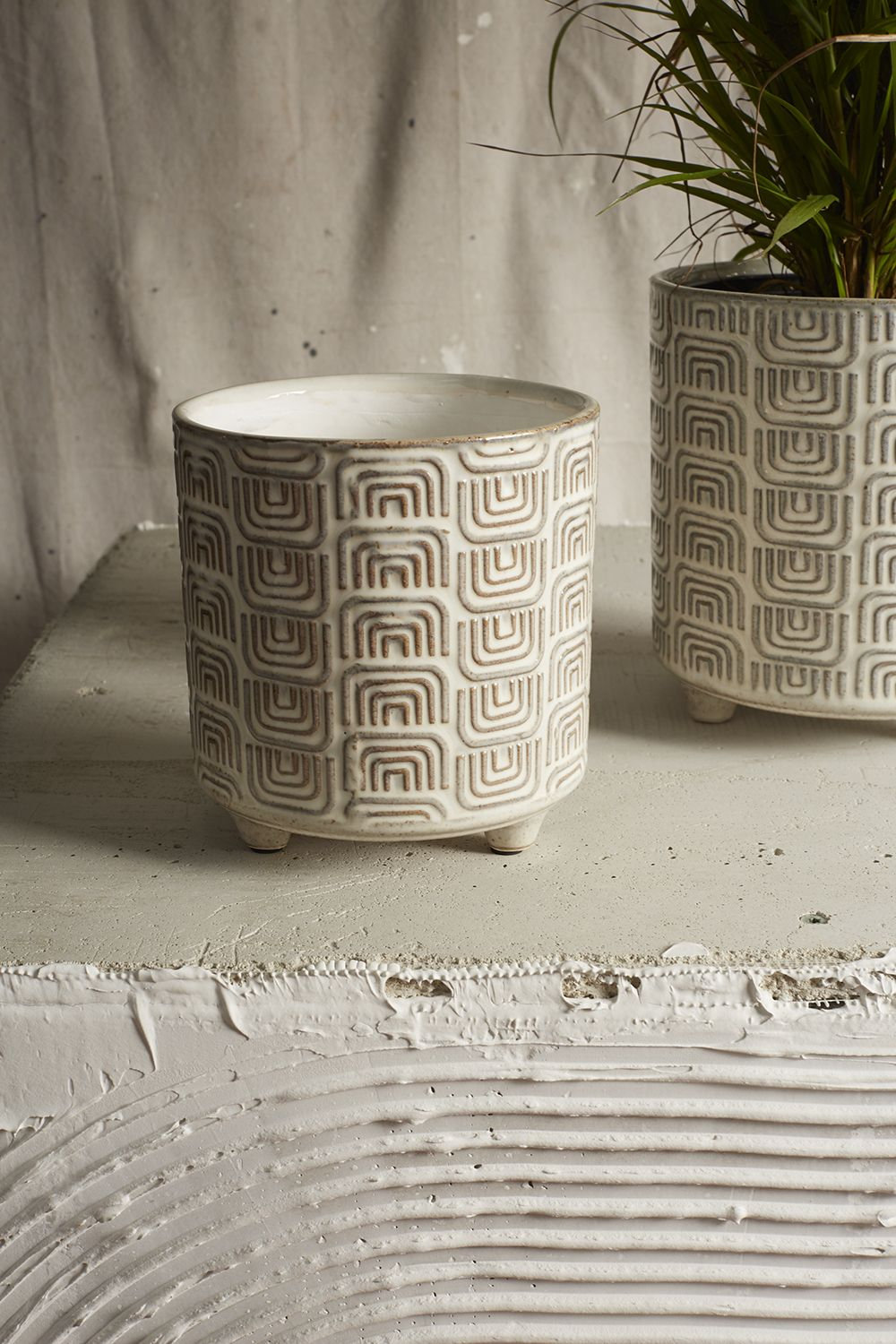 Harissa Ceramic Pot Planter, 6.25" H x 6" W x 6" D