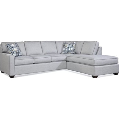 Gramercy Park Two-Piece Bumper Sectional With Sleeper by Braxton Culler