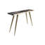 Console contemporaine brune en bois pétrifié brun, 47 po x 17 po x 31 po