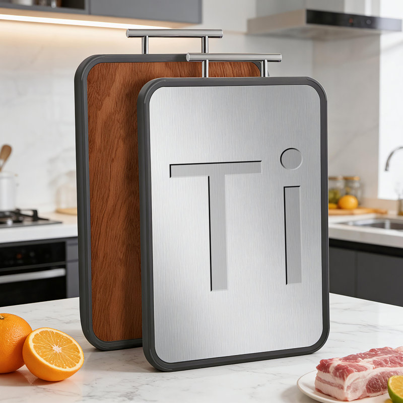 17" x 12" Double-Sided Titanium Cutting Board