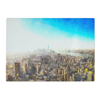 Tempered Glass Manhattan New York Chopping Board