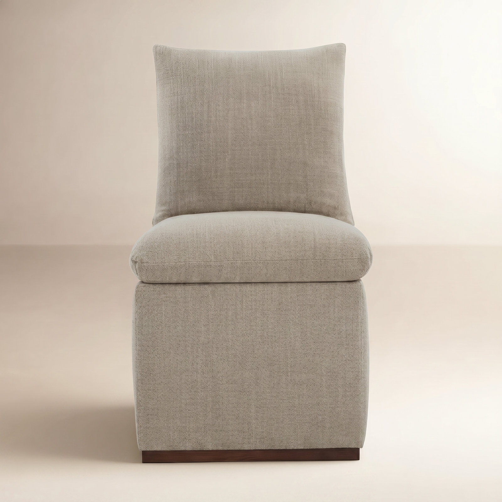 Bobbi Fabric Side Chair Dining Chair, Nathan Hemp Tweed