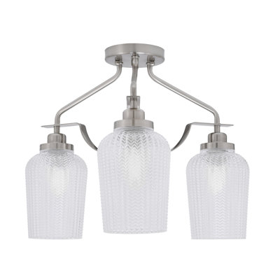 Plafonnier semi-encastré 3 lumières Odyssey