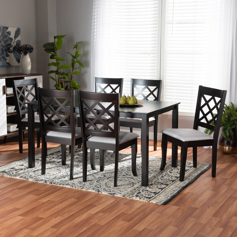 Ensemble repas pour 6 personnes Meladie, Noir