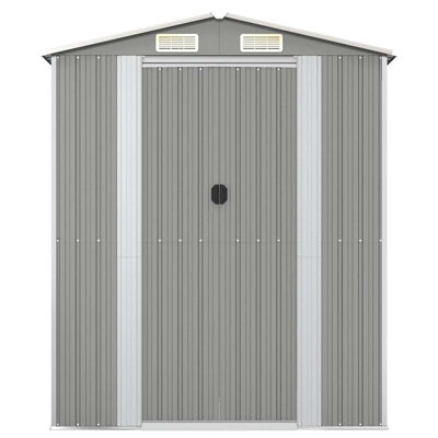 6.3 ft. W x 28.05 ft. D Steel Traditional Storage Shed