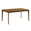Table de salle à manger rectangulaire 1 pièce, style traditionnel contemporain, motif grain de bois, mobilier de salle à manger en bois