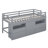 Twin Size Loft Bed With 4 Drawers, Underneath Cabinet And Shelves-1876380579