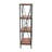 Saratoga Rustic Solid Wood and Metal 4 Shelf Open Storage Bookshelf-66136493