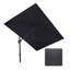 8"×11"Cantilever Square Grey Umbrella With Steel Plate Base-116494269
