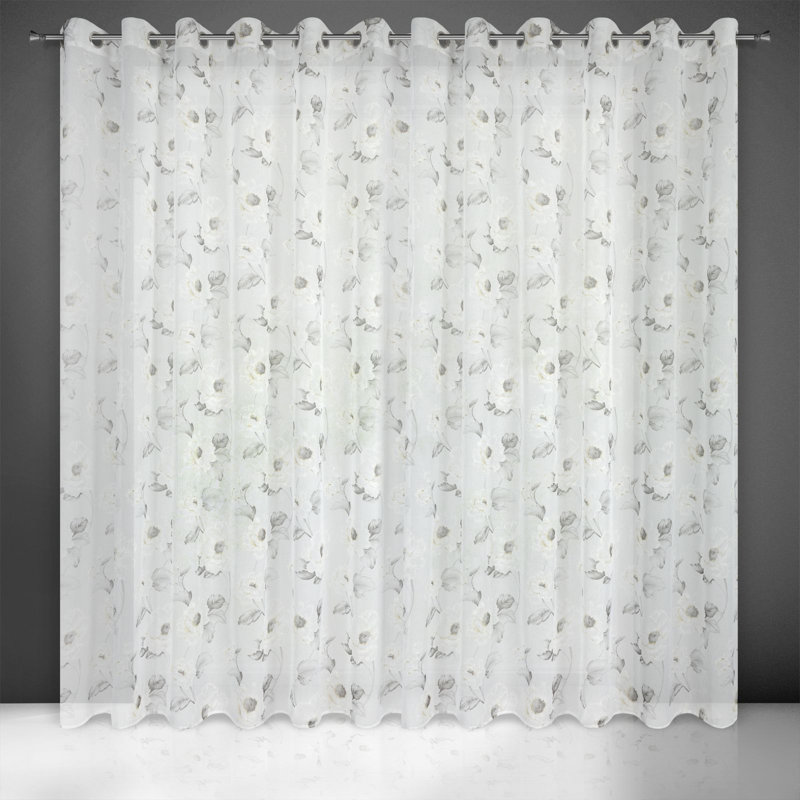 Sadler Eyelet Sheer Curtain, Olive