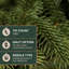 Arbre de Noël artificiel pin avec base 6,5 pi. Fraser Hill Farm-1444839645