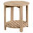 1-Shelf Round Engineered Wood Side End Table
