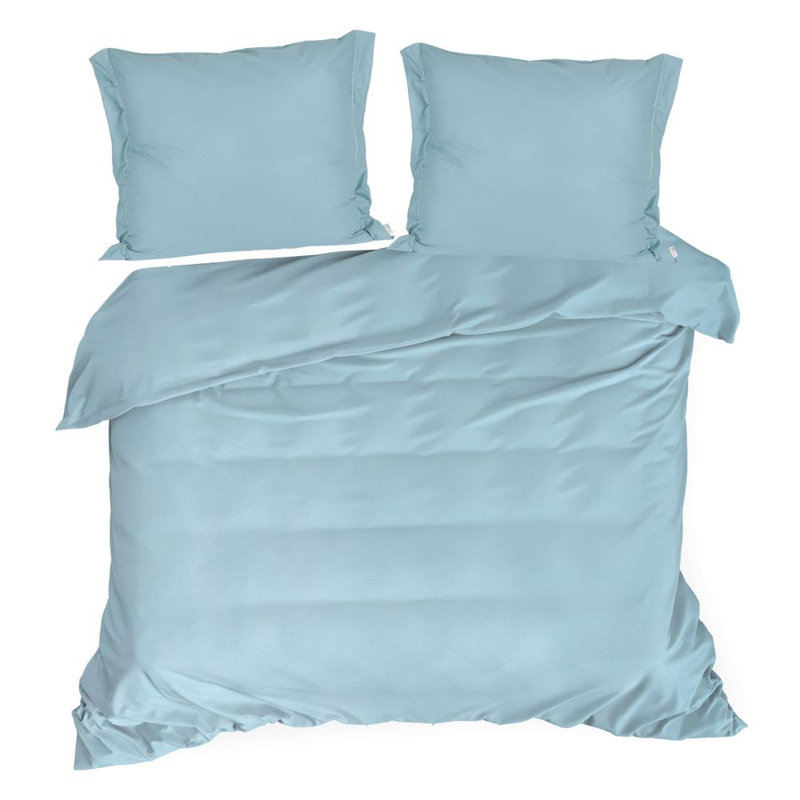 Solid Colour Duvet Cover Set with Pillowcases