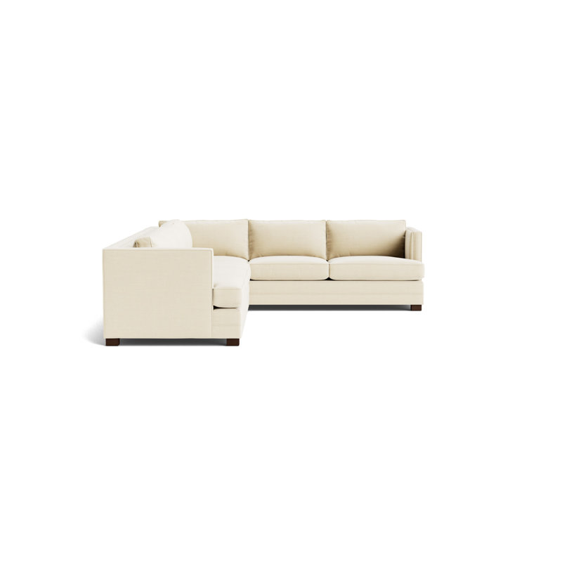 Keaton Chaise Sectional, Performance Linen - Cream, Sienna