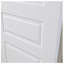Porte intérieure traditionnelle laminée 3 panneaux blanc doux seulement-104904225