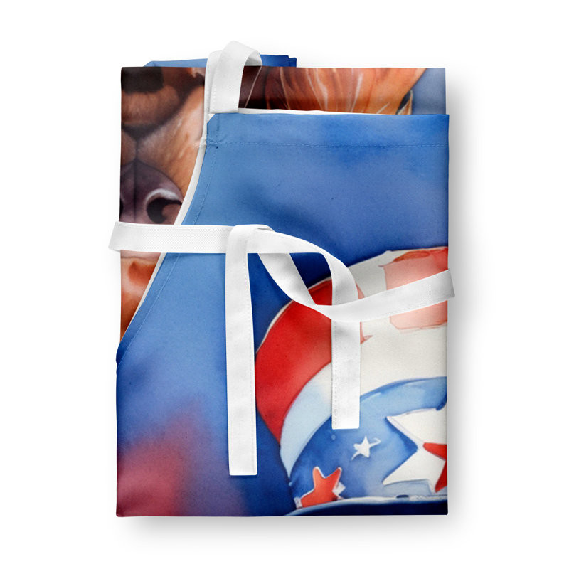 Patriotic American Apron, Irish Setter