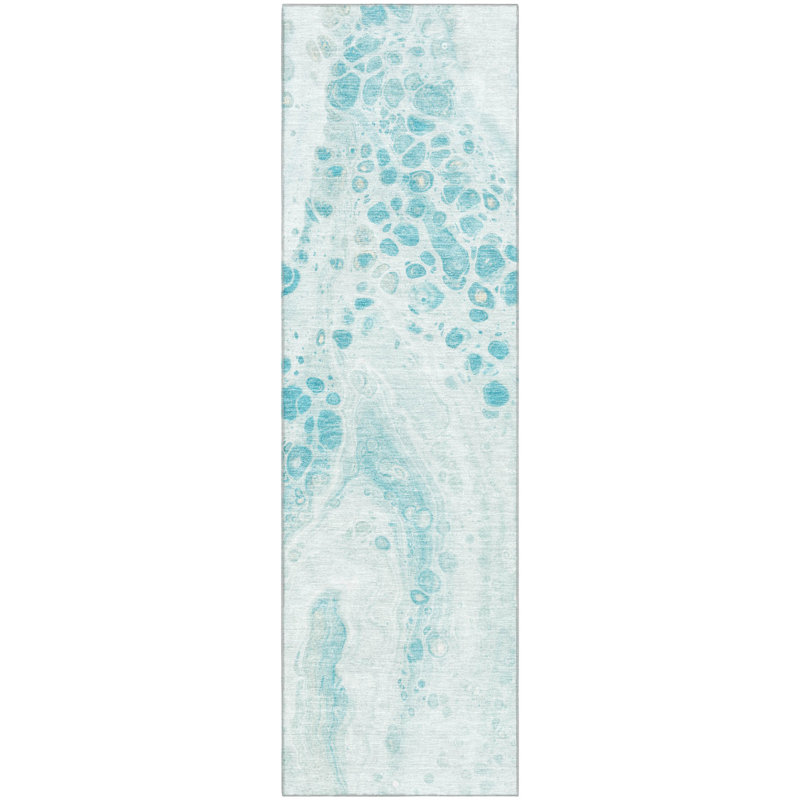 Premium Machine Washable Ralston AMF1935 Abstract Rug, Runner 2'3" x 7'6"