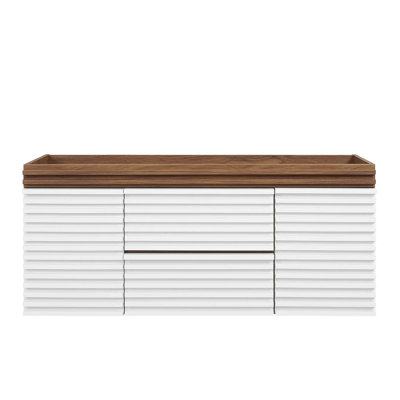 Modway Render 48" Wall Mounted Single Bathroom Vanity Base Only