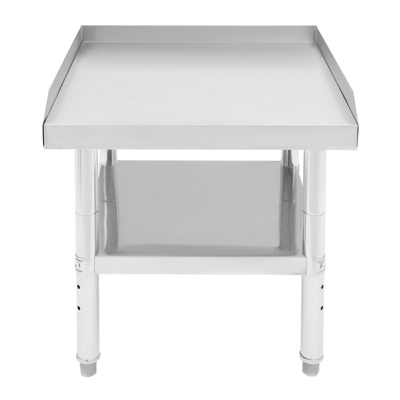Work Table With Backsplash, Prep Table For Kitchen, Restaurant, Garage, Laundry, 26" H x 24" L x 24" W