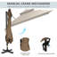 Parasol excentré 10 pi avec base Outsunny-1550398535