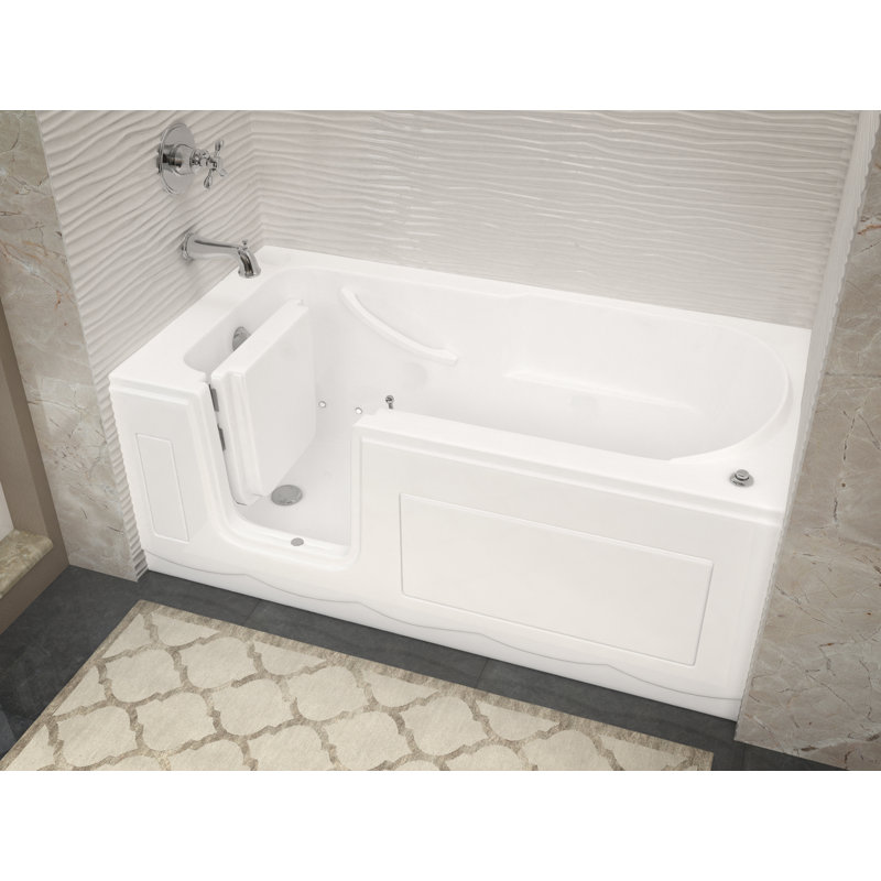 Stream 59.6'' x 30'' Acrylic Bathtub, Left