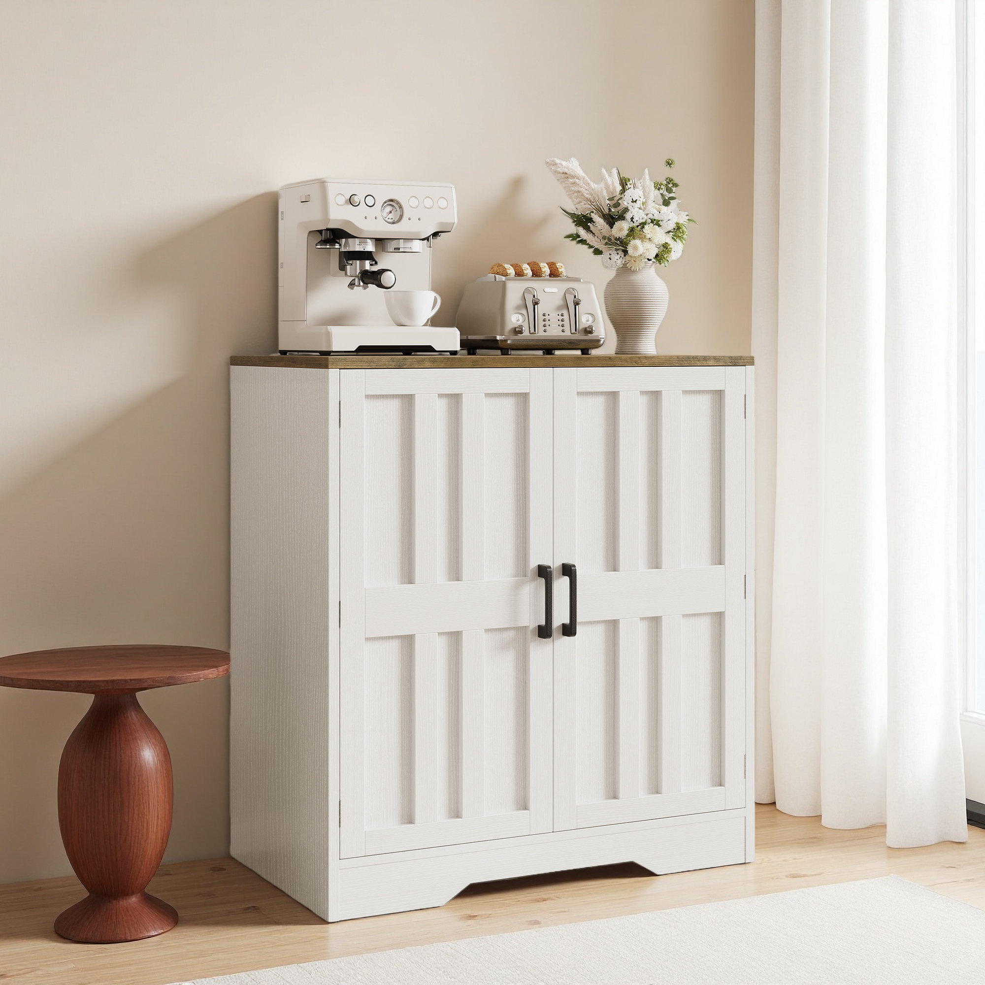 Ebern Designs Sideboard Buffet Cabinet, Modern Farmhouse Kitchen ...