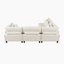 Canapé modulaire moderne et contemporain en microfibre 4 pièces de 120 po Loowit - Canapé personnalisable avec coussins réversibles et coussins assortis-543446334