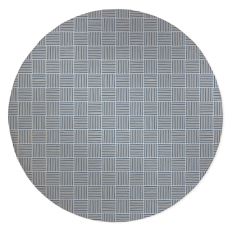 Tapis d'extérieur antidérapant Gridblocked, Rond 5 pi