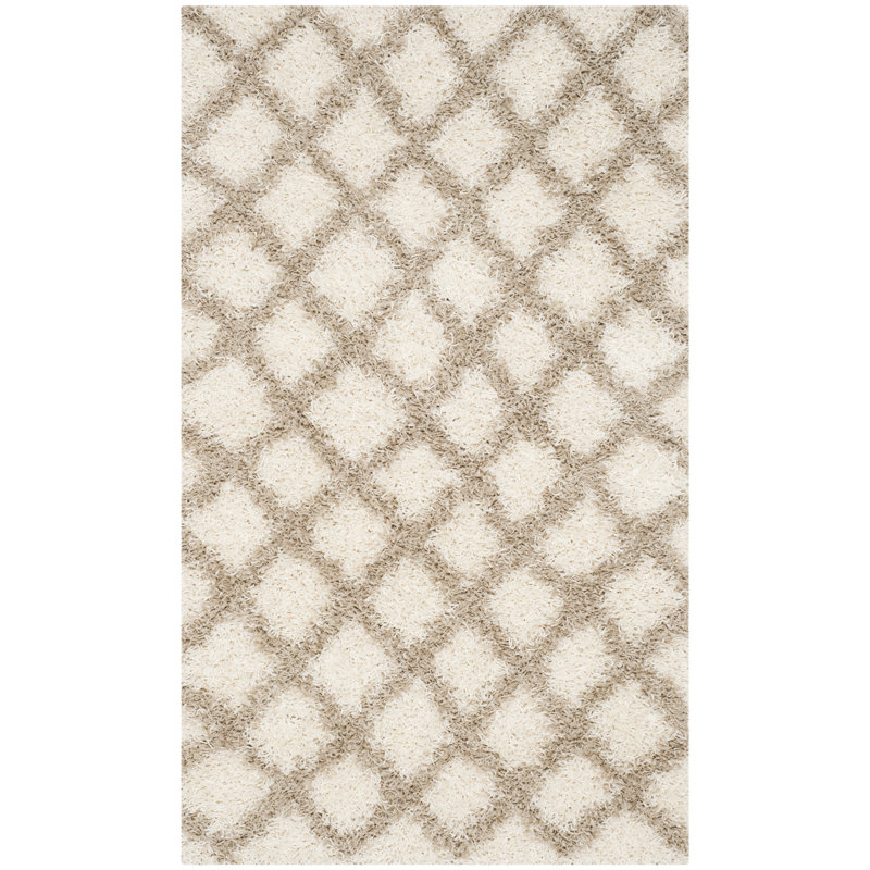 Arsheq Shag Performance Geometric Rug, Rectangle 8' x 10'