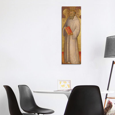 St. Benedict, Founder Of Oldest Order by Andrea Di Bartolo - Wrapped Canvas Painting
